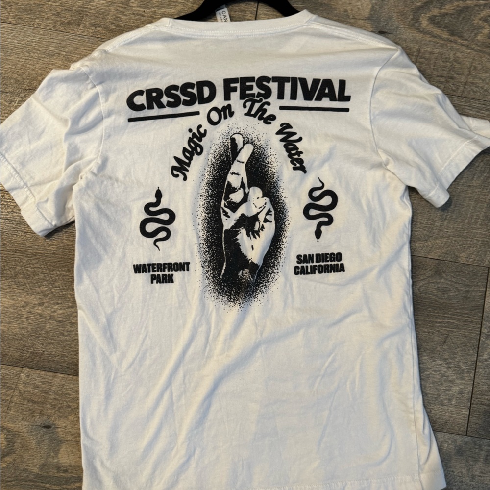 White CRSSD Festival Graphic T-Shirt